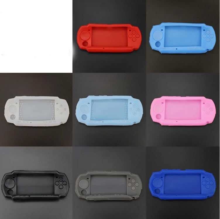 Silicone Protective Cover for PSP 2000 3000 Console Soft Travel Protector Skin Case (Gray)